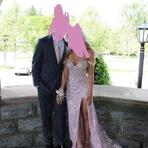 Sherri Hill Pink Sequin Prom Dress style 56101